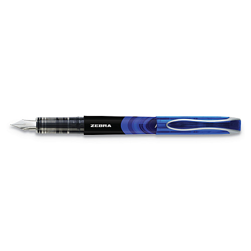 Zebra Fountain Pen, Fine 0.6 mm, Assorted Ink and Barrel Colors, 7/Pack (48307)