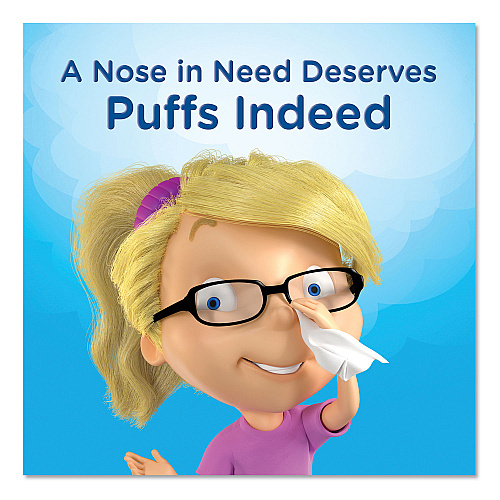 Puffs Ultra Soft Facial Tissue, 2-Ply, White, 56 Sheets/Box, 4 Boxes/Pack (35295PK)