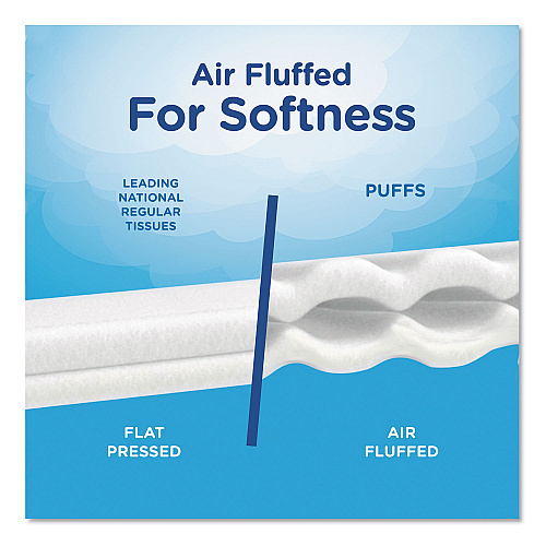 Puffs White Facial Tissue, 2-Ply, White, 180 Sheets/Box, 3 Boxes/Pack (87615PK)