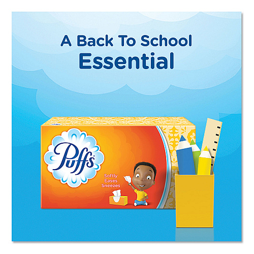 Puffs White Facial Tissue, 2-Ply, White, 180 Sheets/Box, 3 Boxes/Pack (87615PK)