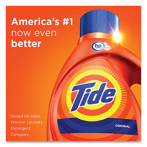 Tide&reg; Liquid HE Laundry Detergent, 32 Loads, 50 oz. Bottle (13878EA)
