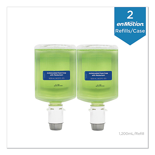 Georgia Pacific Professional GP enMotion Automated Touchless Antimicrobial Foam Soap Refill, Tranquil Aloe, 1,200 mL Bottle, 2/Carton (42819)