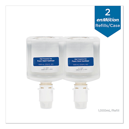 Georgia Pacific Professional GP enMotion High-Frequency-Use Foam Sanitizer Dispenser Refill, Fragrance-Free, 1,000 mL, Fragrance-Free, 2/Carton (42336)