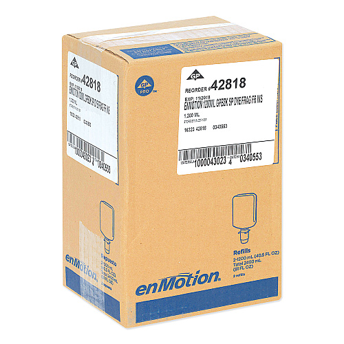 Georgia Pacific Professional GP enMotion Automated Touchless Antimicrobial Foam Soap Refill, Unscented, 1,200 mL, 2/Carton (42818)