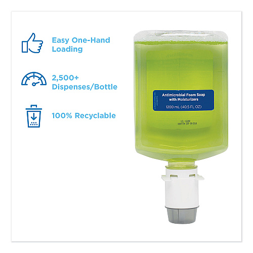 Georgia Pacific Professional GP enMotion Automated Touchless Antimicrobial Foam Soap Refill, Tranquil Aloe, 1,200 mL Bottle, 2/Carton (42819)