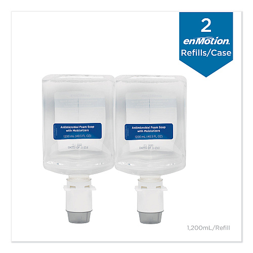 Georgia Pacific Professional GP enMotion Automated Touchless Antimicrobial Foam Soap Refill, Unscented, 1,200 mL, 2/Carton (42818)