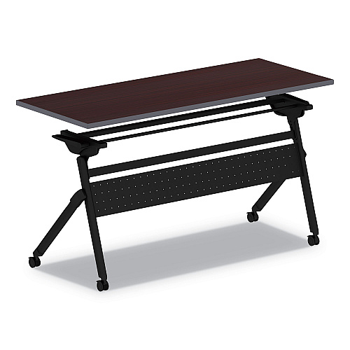 Alera Flip and Nest Table Base, 55.88w x 23.63d x 28.5h, Black (ALEVA7276BK)