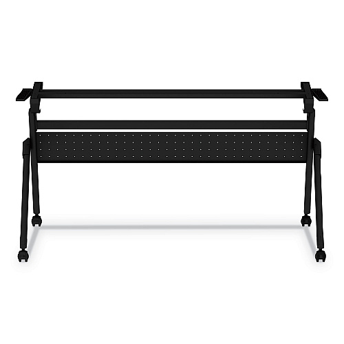 Alera Flip and Nest Table Base, 55.88w x 23.63d x 28.5h, Black (ALEVA7276BK)