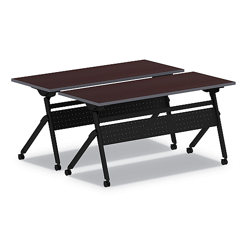 Alera Flip and Nest Table Base, 55.88w x 23.63d x 28.5h, Black (ALEVA7276BK)