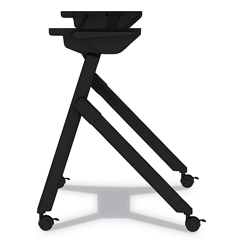 Alera Flip and Nest Table Base, 55.88w x 23.63d x 28.5h, Black (ALEVA7276BK)