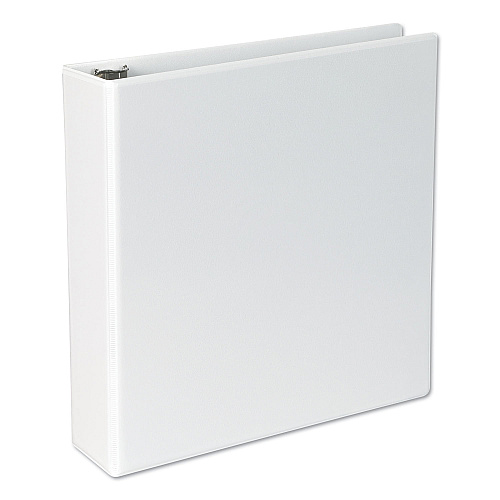 Universal Slant D-Ring View Binder, 3 Rings, 2" Capacity, 11 x 8.5, White (UNV20746)