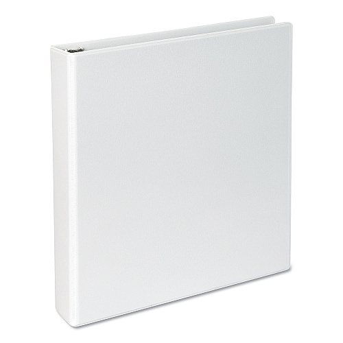 Universal Slant D-Ring View Binder, 3 Rings, 1.5" Capacity, 11 x 8.5, White (UNV20744)