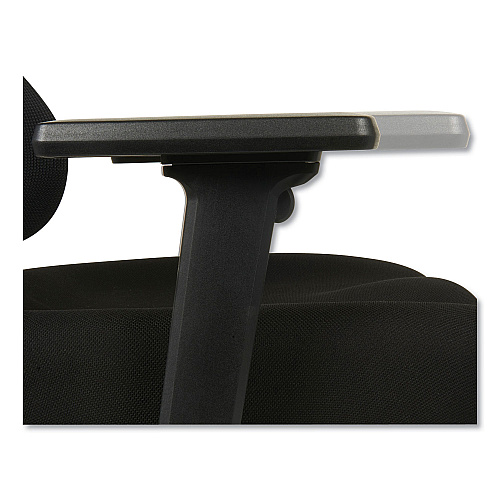 Alera Elusion II Series Suspension Mesh Mid-Back Synchro Seat Slide Chair, Supports 275 lb, 16.34" to 20.35" Seat, Black (ALEELT4218S)