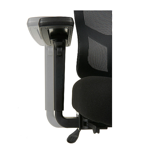 Alera Elusion II Series Suspension Mesh Mid-Back Synchro Seat Slide Chair, Supports 275 lb, 16.34" to 20.35" Seat, Black (ALEELT4218S)