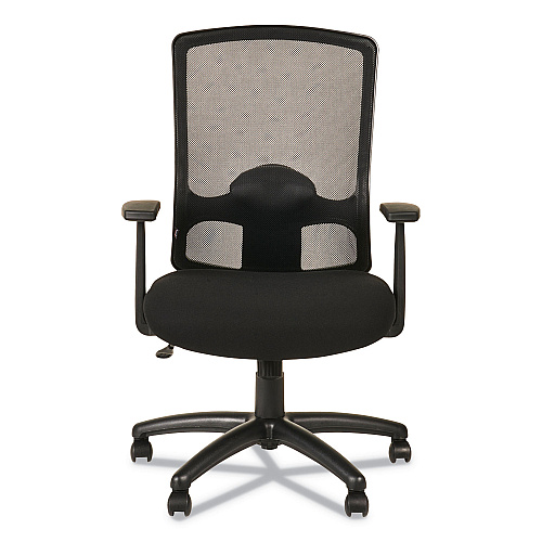 Alera Etros Series High-Back Swivel/Tilt Chair, Supports Up to 275 lb, 18.11" to 22.04" Seat Height, Black (ALEET4117B)