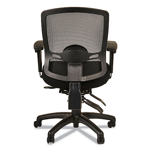 Alera Etros Series Mid-Back Multifunction with Seat Slide Chair, Supports Up to 275 lb, 17.83" to 21.45" Seat Height, Black (ALEET4217)