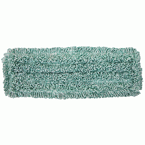 Wet & Dry Microfiber Mop Pad Looped 18" Green, Pack Of 12 (PNP860018G)