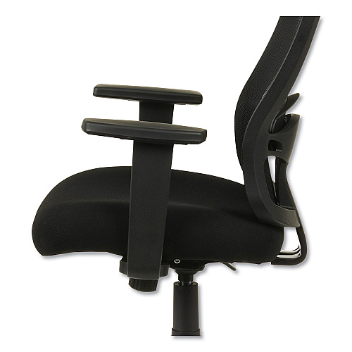 Alera Etros Series Mesh Mid-Back Chair, Supports Up to 275 lb, 18.03" to 21.96" Seat Height, Black (ALEET42ME10B)