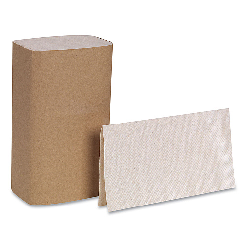 Pacific Blue&reg; Singlefold Paper Towels, 1-Ply, Brown, 4000 Towels (23504)