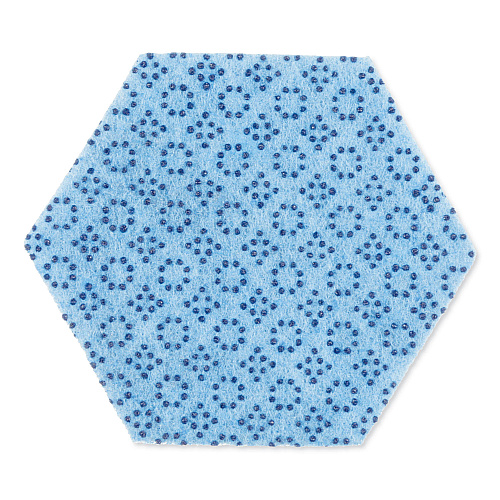 Scotch-Brite Low Scratch Scour Pad 2000HEX, 5.75" x 5", Blue, 15/Carton