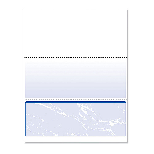 DocuGard Standard Security Check, 11 Features, 8.5 x 11, Blue Marble Bottom, 500/Ream (04517)