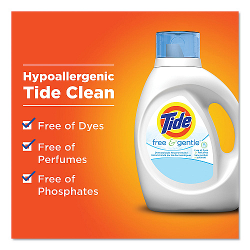 Tide 13885 Free & Gentle Liquid Laundry Detergent