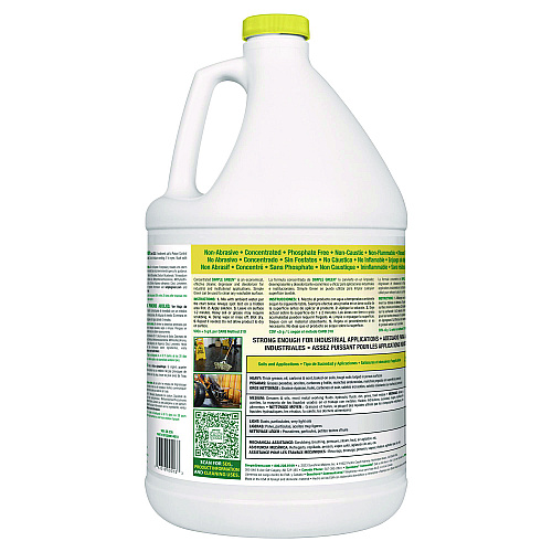 simple green Industrial Cleaner and Degreaser, Concentrated, Lemon, 1 gal Bottle, 6/Carton (14010)