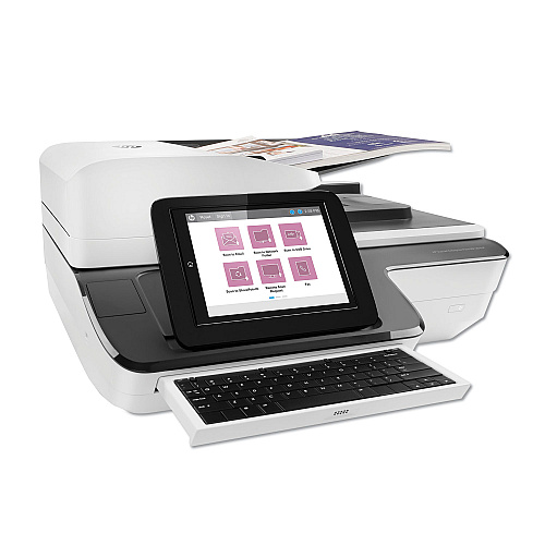 HP ScanJet Enterprise Flow N9120 fn2 Document Scanner, 600 dpi Optical Resolution, 200-Sheet Duplex Auto Document Feeder (L2763A)
