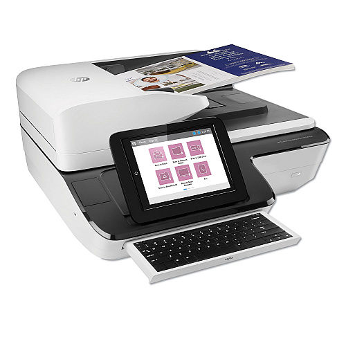 HP ScanJet Enterprise Flow N9120 fn2 Document Scanner, 600 dpi Optical Resolution, 200-Sheet Duplex Auto Document Feeder (L2763A)