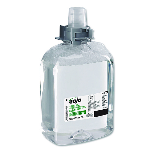 GOJO Green Certified Foam Hand Cleaner Refill, Unscented, 2,000 mL, 2/Carton (526502)