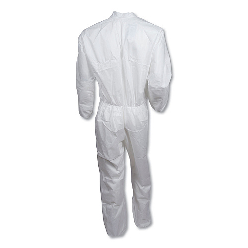KleenGuard A30 Elastic Back Coveralls, 2X-Large, White, 25/Carton (46002)
