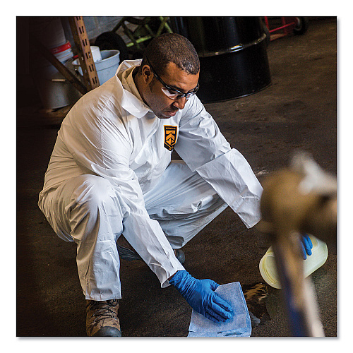 KleenGuard 46107 A30 Elastic-Back Zipper Front Coveralls