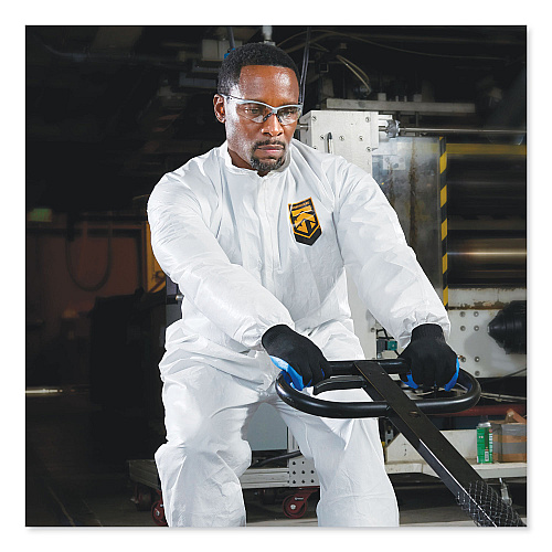 KleenGuard A30 Elastic-Back Coveralls, White, X-Large, 25/Carton (46004)