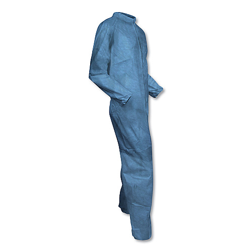 KleenGuard A65 Zipper Front Flame Resistant Coveralls, X-Large, Blue, 25/Carton (45314)