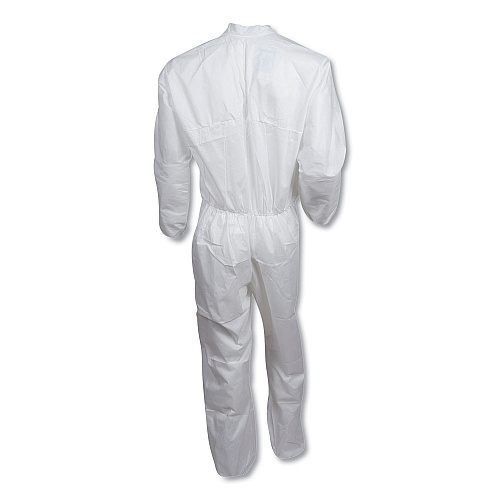KleenGuard A30 Elastic-Back Coveralls, White, 2X-Large, 25/Carton (46005)