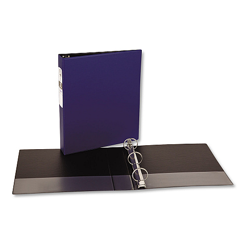 Avery Economy Non-View Binder with Round Rings, 3 Rings, 2" Capacity, 11 x 8.5, Blue, (3500) (03500)