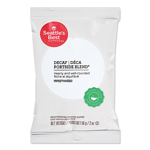 Seattle's Best Premeasured Coffee Packs, Decaf Portside Blend, 2 oz Packet, 18/Box (11008554)