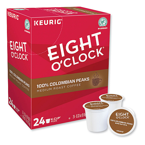 Eight O'Clock Colombian Peaks Coffee K-Cups (6407)