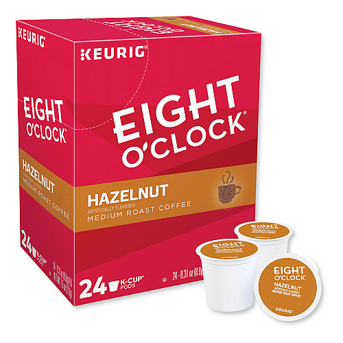 Eight O'Clock Hazelnut Coffee K-Cups, 96/Carton (6406CT)