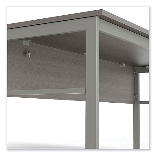 Linea Italia Urban Series Desk Workstation, 59" x 23.75" x 29.5", Ash (UR601ASH)