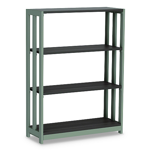 Linea Italia Trento Line Bookcase, Three-Shelf, 31.5w x 11.63d x 43.25h, Mocha (TR735MOC)
