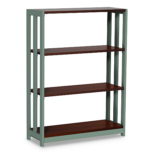 Linea Italia Trento Line Bookcase, Three-Shelf, 31.5w x 11.5d x 43.25h, Cherry (TR735CH)