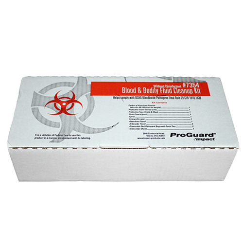 Bodily Fluid Cleanup Kit, No Disinfectant - Case Of 6 (7354)