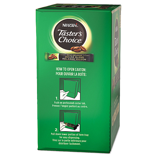 Nescaf Taster's Choice Stick Pack, Decaf, 0.06oz, 80/Box (66488)