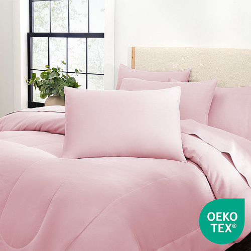 Family Essentials Bed In Bag 7pc Set - King - Rose - 1 Set (P-BIAB-KG-RO)
