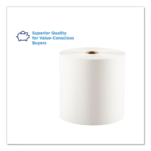 Pacific Blue&reg; Hardwound Roll Paper Towels, White, 1,000-ft. 6 Rolls (26100)
