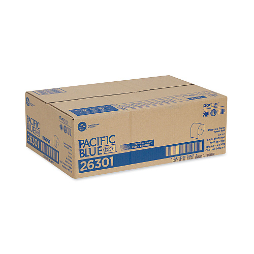 Pacific Blue&reg; Hardwound Paper Towels, Brown, 800-ft., 6 Rolls (26301)