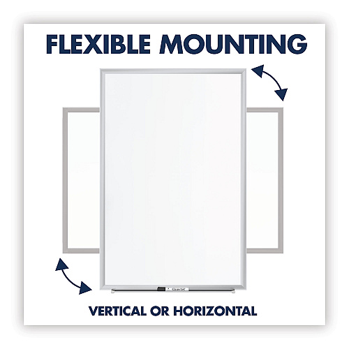Quartet Classic Series Nano-Clean Dry Erase Board, 24 x 18, White Surface, Silver Aluminum Frame (SM531)