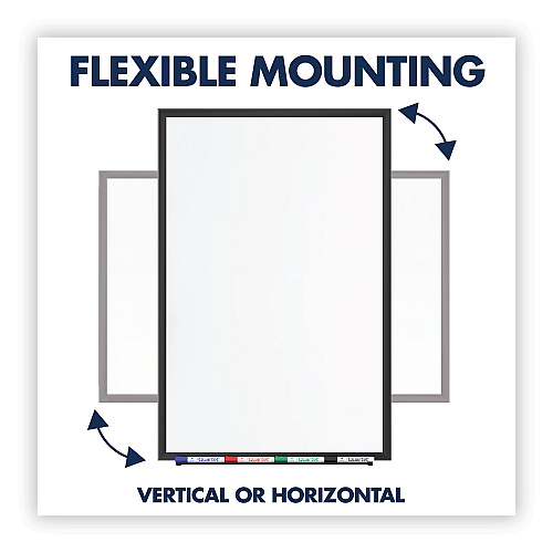 Quartet Classic Series Nano-Clean Dry Erase Board, 24 x 18, White Surface, Black Aluminum Frame (SM531B)