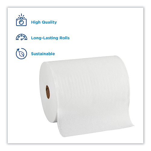 Georgia Pacific Professional EnMotion Paper Towel High Capacity Rolls, 1-Ply, 10" x 800 ft, White, 6 Rolls/Carton (89490)